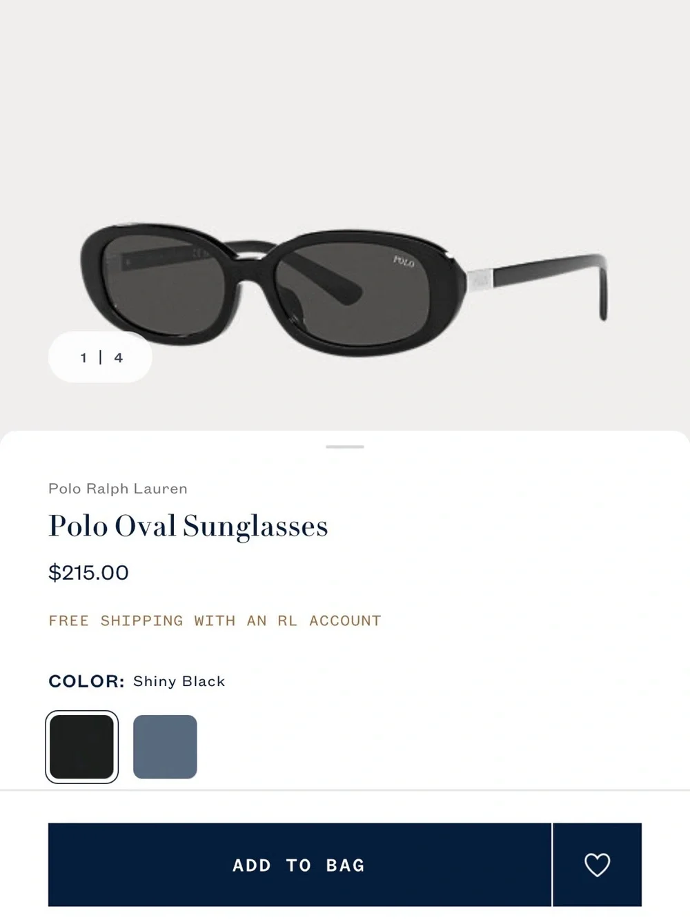 RL POLO OVAL SUNGLASSES - TORTOISE